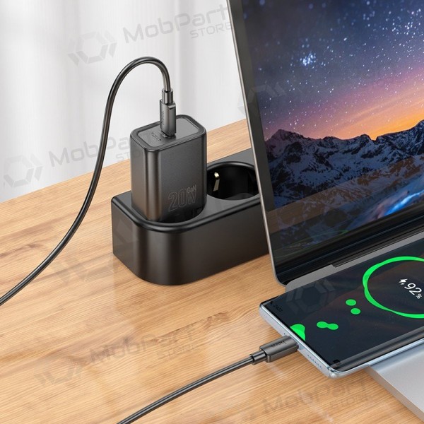 Telefoonoplader Hoco N60 20 W GaN USB-C zwart