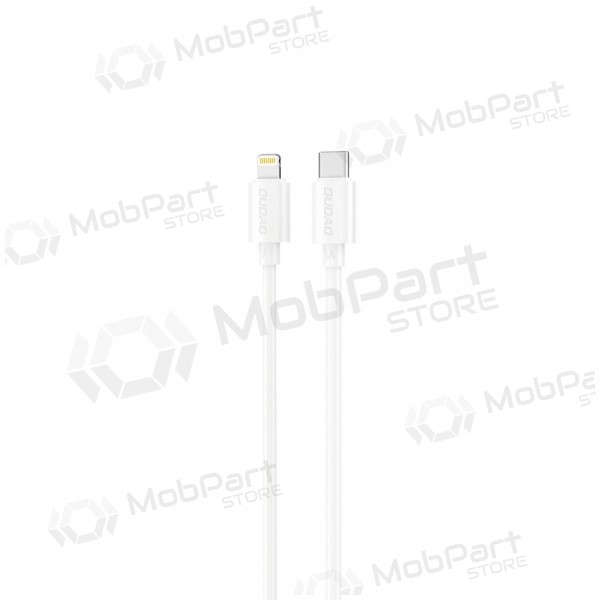 Lightning-kabel Dudao L4X USB-C naar Lightning 2 m 30 W wit