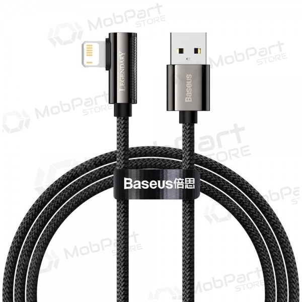 USB kabel Baseus Legend Lightning 2.4A 1.0m (zwart) CALCS-01