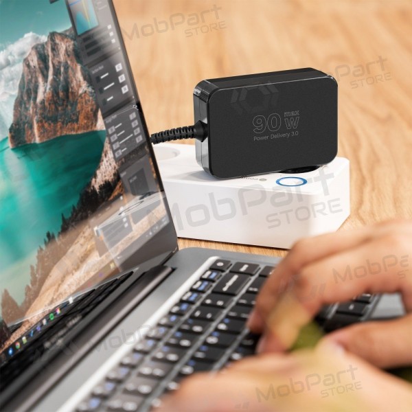 Universele laptoplader Kruger&Matz 90W zwart