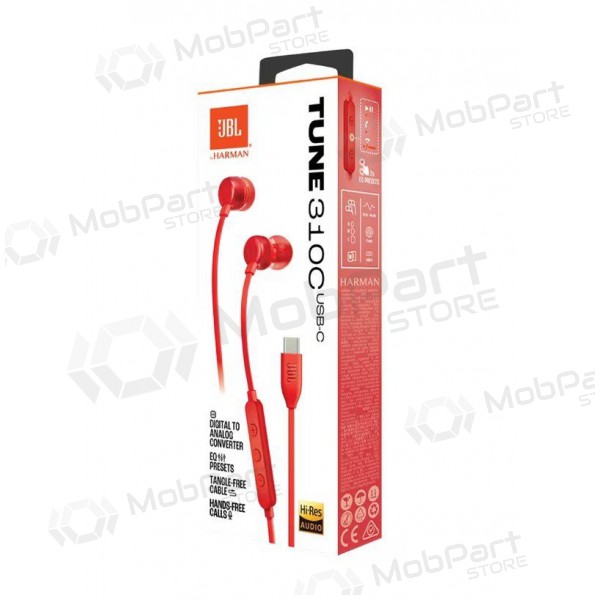Ausinės JBL Tune 310C USB-C