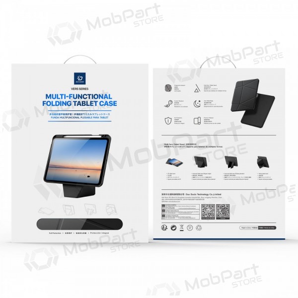 Apple iPad 10.9 2022, iPad 11 2025 hoesje - Dux Ducis Vers (zwart)