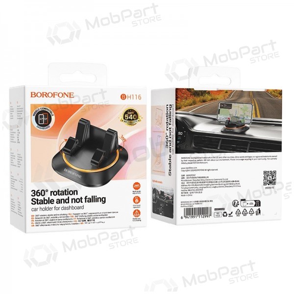 Autotelefoonhouder Borofone BH116 (dashboard) zwart