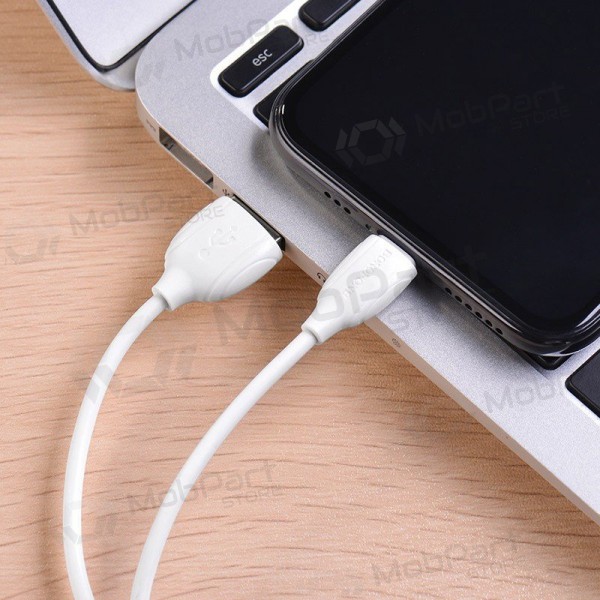Lightning-kabel Borofone BX19 USB-A naar Lightning 1 m wit