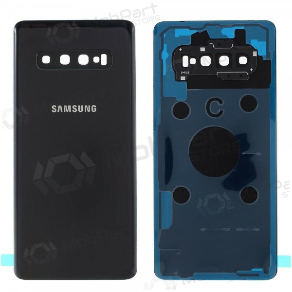 Samsung G975 Galaxy S10 Plus achterkant zwart (Prism Black) (gebruikt grade B, origineel)