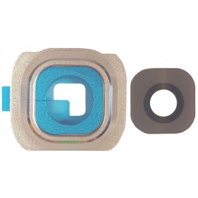 Samsung G920F Galaxy S6 camera glas (gouden)