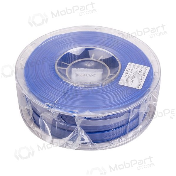 3D spausdinimo plastikas PETG, 1.75mm, 1kg, blauw