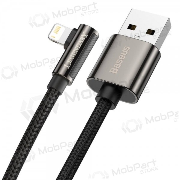 USB kabel Baseus Legend Lightning 2.4A 2.0m (zwart) CALCS-A01