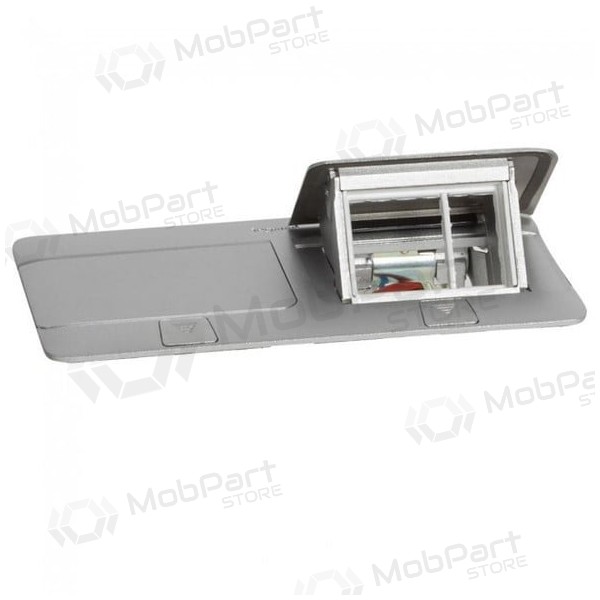 Įleidžiama modulinė dėžutė 2x4 mod. Legrand 654003 (metalinė, sidabro spalva)