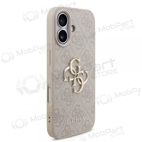 Apple iPhone 17 hoesje - Guess PU 4G Metal Logo (roze)