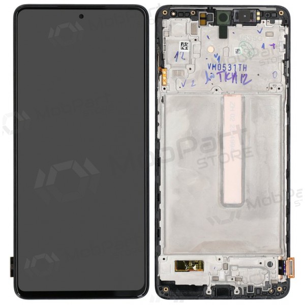 Ekranas Samsung M536 M53 5G su lietimui jautriu stikliuku en rėmeliu Black origineel (service pack)