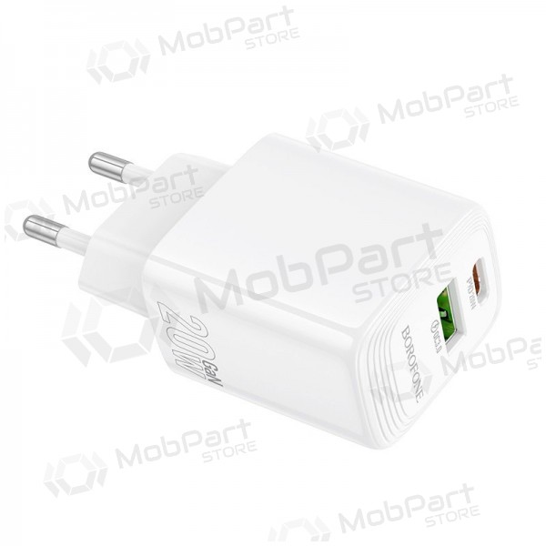 Lader Borofone BN27 20W USB-C/USB-A wit