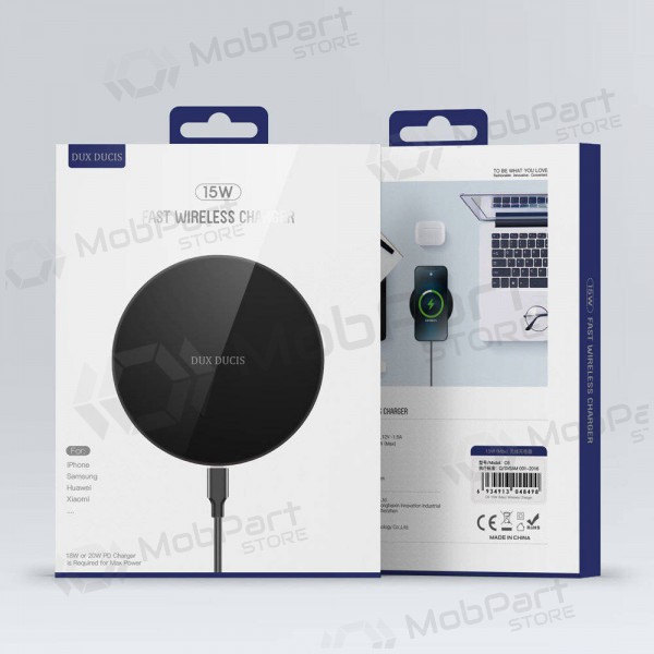 Lader draadloze Dux Ducis C6 15W (zwart)