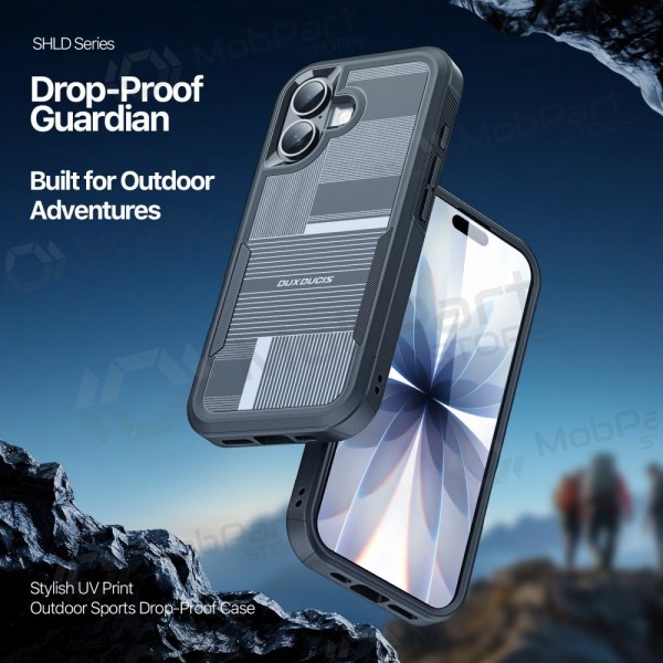 Apple iPhone 17 hoesje - Dux Ducis Shld - zwart (Contour Pattern)