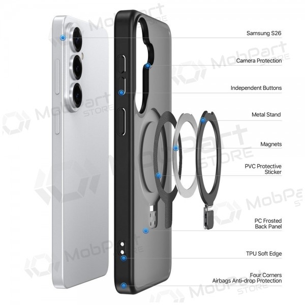 Samsung Galaxy S26+ hoesje - Dux Ducis Yind Magnetic Stand (zwart)