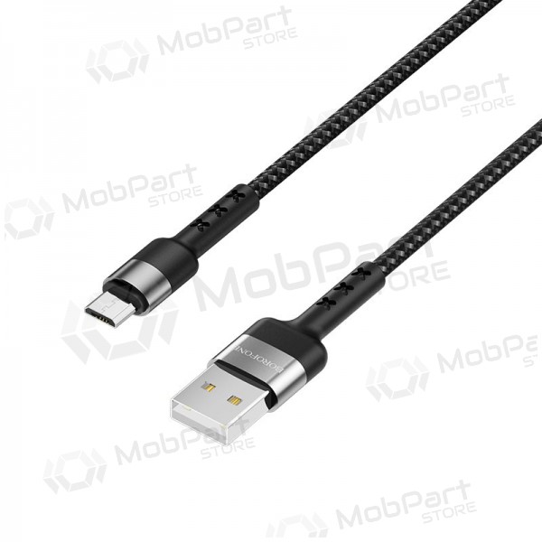 USB kabel Borofone BX34 microUSB 1.0m (zwart)