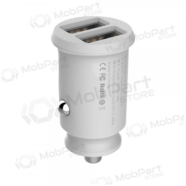 Lader automobilinis Baseus Grain (3.1A) x 2 USB CCALL-ML02 (wit)
