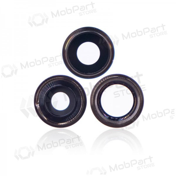 Apple iPhone 13 Pro camera glas (3stuks) (zilverachtig) (met een frame)