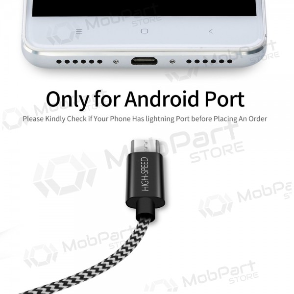 Usb kabel Dux Ducis K-ONE microUSB FastCharging 1.0m