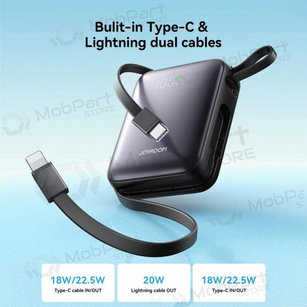 Externe batterij Power Bank Joyroom JR-PBF27 22.5W Mini 10000mAh zwart