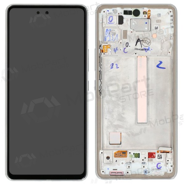 Samsung Galaxy A53 5G scherm (wit) (met een frame) (origineel)