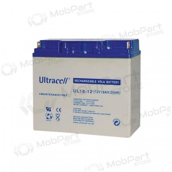 Batterij Ultracell UL18-12 VDS (18 Ah, 12V, VDS)