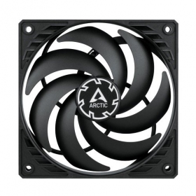 ARCTIC P12 SLIM PWM PST case fan, 4-pin, 120mm, siauras, zwart