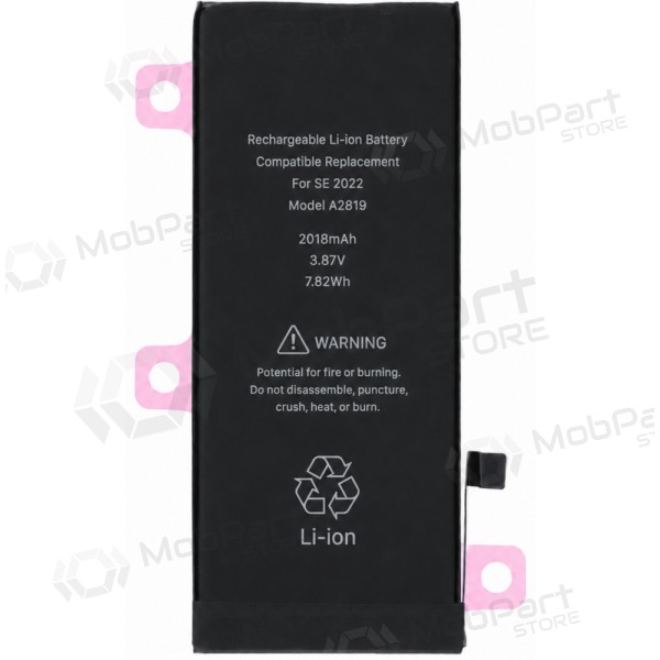 Akumuliatorius ORG voor iPhone SE 2022 2018mAh su lipduku