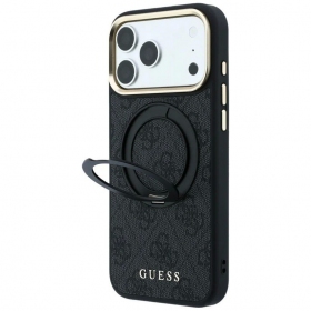 Apple iPhone 18 Pro Max hoesje - Guess PU 4G Ring Stand MagSafe
