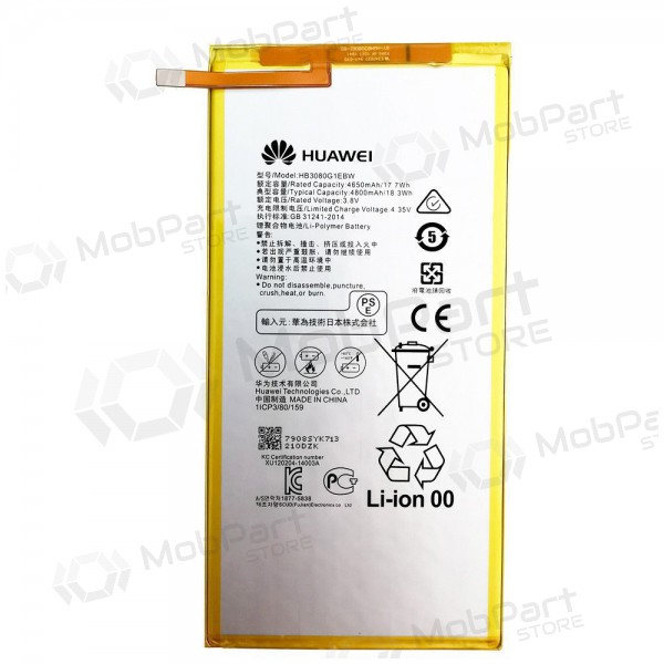 Huawei MediaPad T3 8.0 / T3 10 / T1 8.0 / T1 10 / M1 8.0 / M2 8.0 batterij, akumuliatorius (HB3080G1EBW / HB3080G1EBC) (origineel)