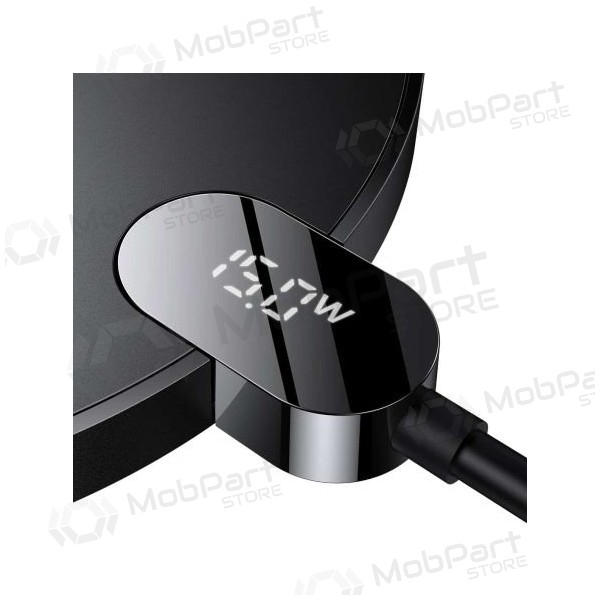 Lader draadloze Baseus Digital LED Display Gen2 15W CCED000001 (zwart)