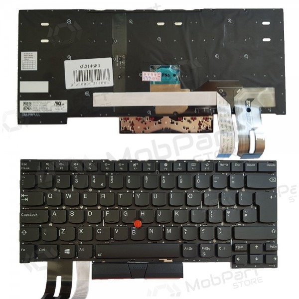 Lenovo ThinkPad T490s, T495s toetsenbord (UK) (met verlichting)