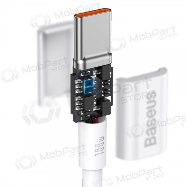 Kabel Baseus Superior Type-C - Type-C 100W 1.0m (wit) CATYS-B02