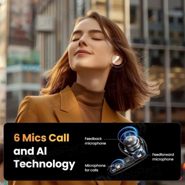 Draadlozes ausinės Ugreen HiTune H6 Pro Active Noise-Cancelling Earbuds (35873)