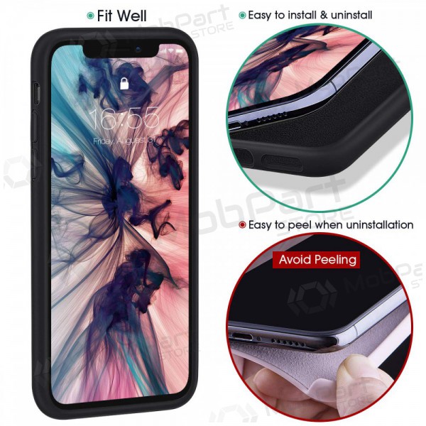 Apple iPhone 11 Pro Max hoesje - Liquid Silicone 2.0mm (zwart)