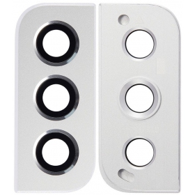 Samsung S901 Galaxy S22 camera glas (wit) (met een frame)