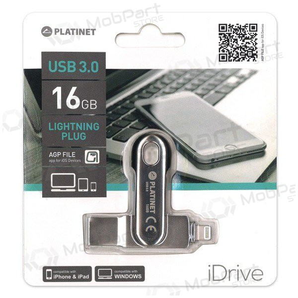 Stick Platinet 16GB Lightning + USB 3.0