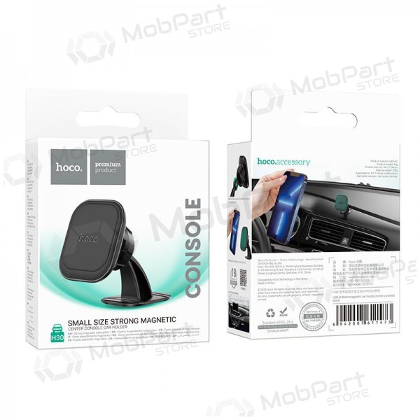 Autotelefoonhouder Hoco H30 mounted on the dashboard, magnetic