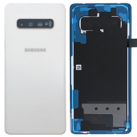 Samsung G975 Galaxy S10 Plus achterkant wit (Ceramic White) (gebruikt grade B, origineel)
