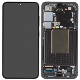 Samsung Galaxy S24 scherm (zwart) (met frame) (origineel)