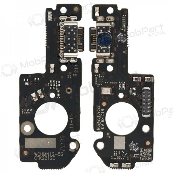 Xiaomi Redmi Note 12 5G / Poco X5 5G oplaadconnector en microfoon (service pack) (origineel)