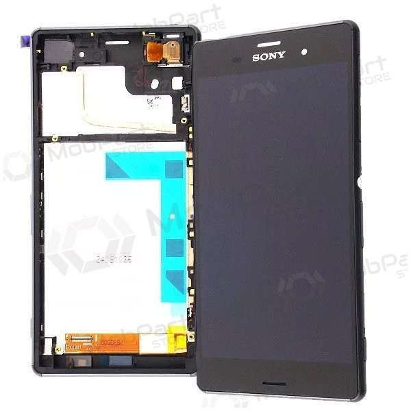 Sony D6603 Xperia Z3 scherm (zwart) (met een frame) (gebruikt grade C, origineel)