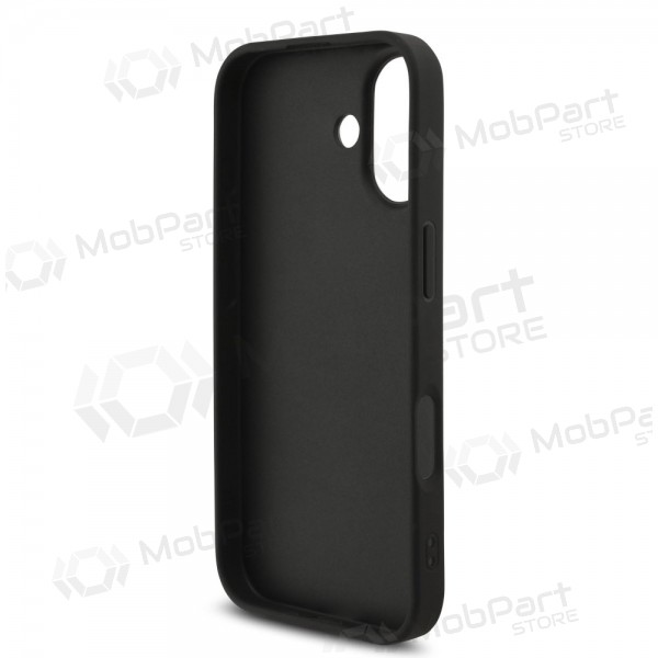 Apple iPhone 17 hoesje - Guess PU 4G Metal Logo Strap (zwart)
