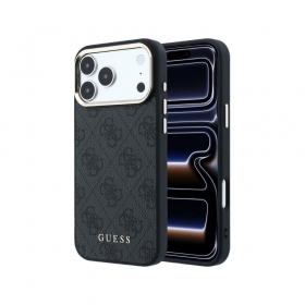 Apple iPhone 18 Pro Max hoesje - Guess PU Leather 4G Gold Frame MagSafe