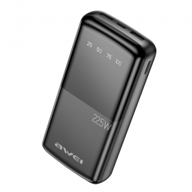 Powerbank Awei P13K 20000 mAh PD 20 W / QC 22.5 W, zwart