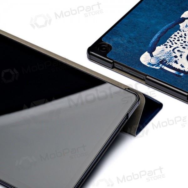 Samsung Galaxy Tab A9+, Tab A11+ hoesje - Smart Leather (sad cat)