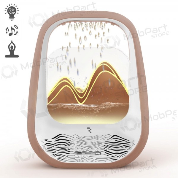 Ontspannende bluetooth luidspreker met rgb-verlichting Relaxing Rain gouden