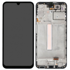 Samsung Galaxy A25 5G scherm (zwart) (met een frame) (origineel)