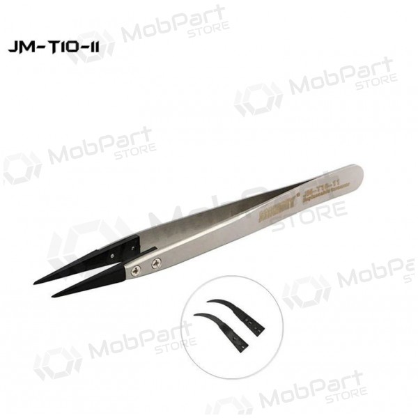 Metalen antistatisch pincet Jakemy JM-T10-11 ESD (replaceable head)