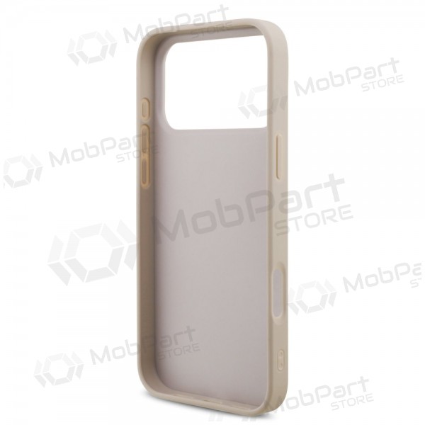 Apple iPhone 17 Pro Max hoesje - Guess PU 4G Metal Logo (roze)